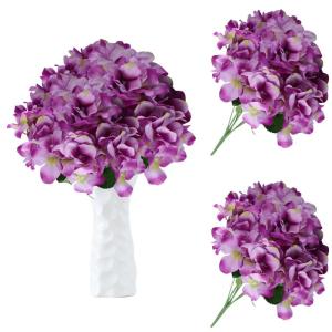 1110 Kunstbloemen, hortensia, kunstbloemen, als echt voor bruidsboeketten, huis, kantoor, hotel, feestdecoratie, middenstuk, bloemstukken