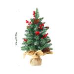 Kerstboom met verlichting, 45 cm, houten lichtketting, kerstboom, mini-kerstboom, kunstkerstboom, kerstdecoratie, tafel, kerstboom, kerstcadeaus