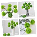 2St kunstpflanze kunstplflanze dekoring pflanzendeko blumenvasen falsche grüne Stiele Buchsbaum Kugel zimmerpflanzen Pflanzen dekor Büro künstliche Pflanzen Weich-PVC Light Gree