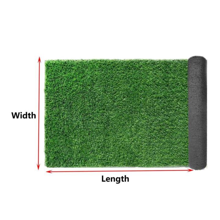 Kunstrasen Läufer Teppich 20 mm Florhöhe Grün Kunstrasen Rasen für Garten Haustiere und Hunde 2 x 4,5 m