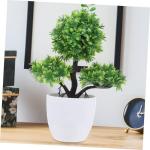 6 STK simulierte Topfpflanze künstlicher Bonsai falsche Pflanzenverzierung kunstpflanze kunstplflanze künstliche Pflanzen Dekor Pflanzen für Schlafzimmer Haustürpflanzen in Tö