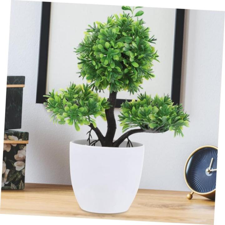 6 STK simulierte Topfpflanze künstlicher Bonsai falsche Pflanzenverzierung kunstpflanze kunstplflanze künstliche Pflanzen Dekor Pflanzen für Schlafzimmer Haustürpflanzen in Tö