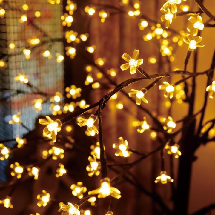CushHom Led-lichtboom voor binnen en buiten, voor binnen en buiten, kersenbloesemboom, lichtdecoratie, warmwit, IP44, 180 cm, 336 leds