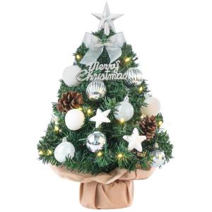 Mini kerstboom kleine kerstboom met verlichting LED tafel kerstboom klein kunstmatig versierd voor Kerstmis decoratie 60 cm