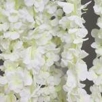 12 stengels nep Wisteria slinger opknoping bloem zijde bloem Wisteria Wijnstok decoratie voor outdoor indoor home keuken tuin huwelijksceremonie hotel party art decor (wit)