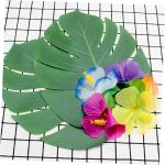 1 Satz Simulation Hibiskus Künstliche Hawaiianische Tropisches Blumendekor Abs Hochzeitsdeko Künstliche Blüten Hawaii-blumendekor Künstliche Blumenarrangements Stoff 72st