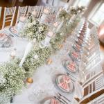 Real Touch Kunstmatige Gypsophila, 12 stuks, wit, voor bruiloft, feest, bruid, kantoordecoratie (wit)