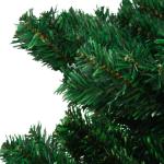 Spiraal-kerstboom met verlichting en standaard, groen, 150 cm, decoratieve boom, kunstboom met standaard, dennenboom, Kerstmis, kunstkerstboom voor kerstdecoratie