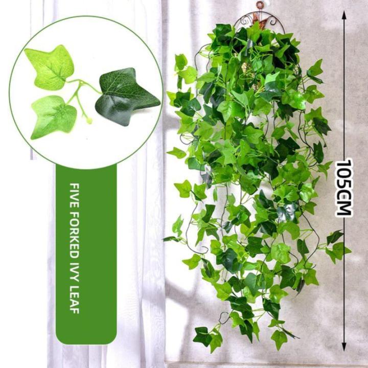 Nep klimop muur woondecoratie groene bladeren voor hotel en bruiloft tuin huis kunstmatige bladeren decor opknoping kunstmatige plant (klimplant bladeren)