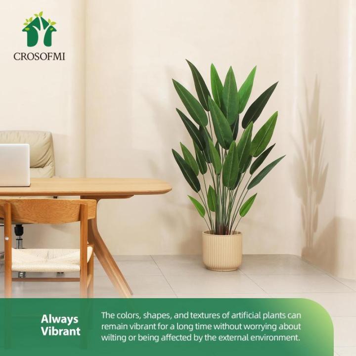 Kunstlelieboom, 180 cm, nep tropische plastic palm, perfecte grote planten in pot voor binnen, buiten, huis, kantoor, tuin, moderne decoratie, housewarming cadeau (1 stuks)