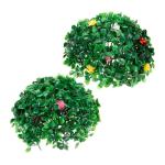 3st Grasball Blumenball Kunstrasen-anhänger Dekorative Hängende Kugeln Hängende Anhänger DIY Grasbälle Künstliche Formschnittkugel Lebendige Formschnittkugel Kunstrasenball P