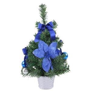 Weihnachtsbaum,Tisch-Weihnachtsbaum - Kleine Tannenbaumdekorationen,Weihnachtskiefernbaum mit gewebter Basis für Fenster, Wand, Baum,