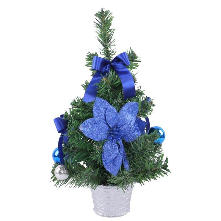 Weihnachtsbaum,Tisch-Weihnachtsbaum - Kleine Tannenbaumdekorationen,Weihnachtskiefernbaum mit gewebter Basis für Fenster, Wand, Baum,