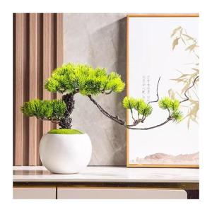 Künstlicher Bonsai-Baum Simulierte Willkommens-Kieferndekorationen im chinesischen Stil, Zypressen, kleine Pflanzen, Wohnzimmer, Heimdekorationen, künstliche Kiefer, Bonsai Küns