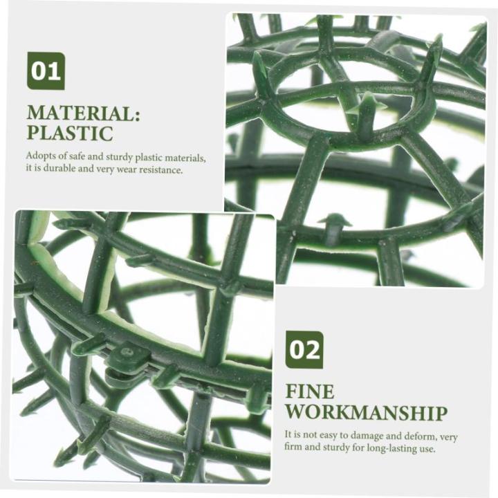 10 stuks Plastic Bloemen Bal Stand Wanden Kamerplant Plank Groen Kogel Frame Tuin Trellis Kunstmatige Vorm Snijbal Vormgeving Houten Bruiloft Plastic Dispenser Cirkel