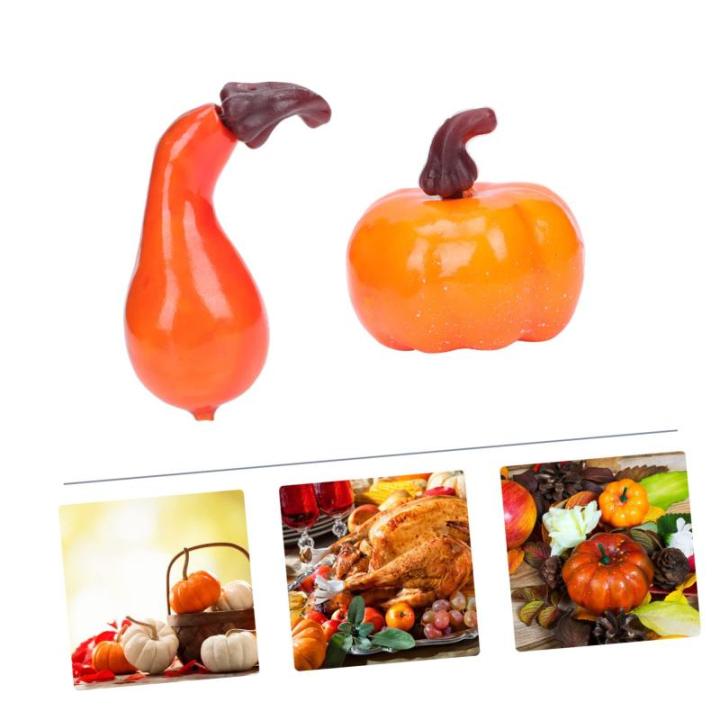 400 stuks pompoenornamenten herfstdecoratie Halloween decoratie schuim kleine pompoenen kleine Thanksgiving-pompoenen fruitdecoratie kerstdecoratie imitatie pompoen decoratie tafel