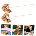2St Blumenstab Blumenarrangement-Picks Japanisches Dekor Ostern Cupcake Picks spaß würfelunterlage Material für Blumenarrangements Blumenstrauß-Arrangement pflücken Plastik G