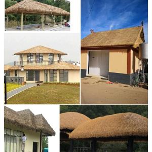 Kunstrietjes Kunststof Strohoes, Strotegel, Kunstmatige PVC-Strohoes en Kunststro Voor Decoratie van de Boerderij Houten House Gazebo (Grootte: 50 x 50 cm/1,64 x 1,64 ft) (Kleur: Y