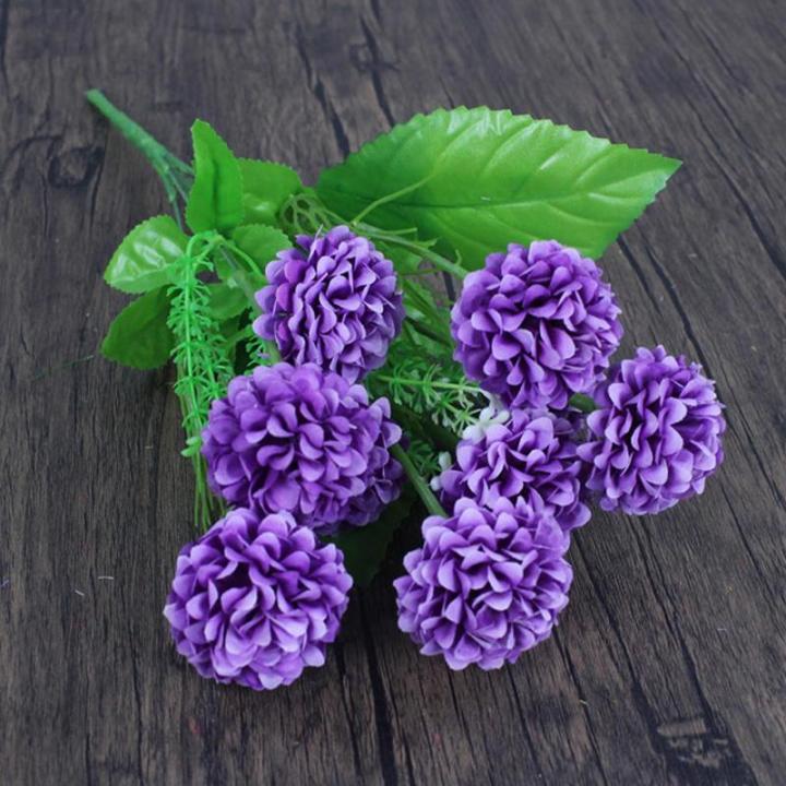 Boeket van kunstbloemen, hortensia, kunstbloemen, als echt voor bruidsboeketten, huis, kantoor, hotel, feestdecoratie, middenstuk, bloemstukken, bloemstukken