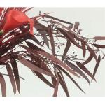 Kunstblumen Blumenkunst-Simulationsblumen-Dekor – eleganter künstlicher künstlicher Pflanzenstrauß für den Tisch im Wohnzimmer, handgefertigte Glasvase für jeden Anlass