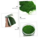 2 Stück 1 Moosrasenpulver Künstliches Dekor Kunstrasen Dekorationen Fee Gefälschtes Gras Zen-gartenzubehör Terrain DIY Grasmodell Blumendekoration Zug Nylon Spielzeugzimmer Anl