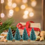 12 Weihnachtsbaum Deko Künstliche Mini-Weihnachtsbäume Aus Sisal,Miniatur Tannenbaum Baum Für Handwerk, Dekoration, Tischdekoration Miniatur Tannenbaum