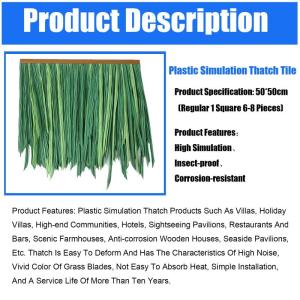 Palmgras-rolle Künstliche 50cmx50cm Gefälschtes Stroh Ziegelstroh Palmgrasrolle Simuliertes Künstliches Strohgras Gras Kunststoff Künstlicher PVC-pavillon Strohdach Dekoration 