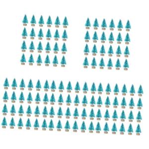 5 Sätze Mini-Weihnachtsbaum Mini-weihnachtskiefer Mini-weihnachtsbäume Weihnachtsbaumdeko Weihnachtsbäume Geschmückt Künstlicher Christbaumschmuck Sisal-Seide Blue 24 Stück *