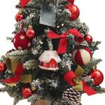 Tisch-Weihnachtsbaum, Mini-Weihnachtsbaum für den Schreibtisch mit Lichtern, dekorativer Kleiner Weihnachtsbaum, Weihnachtsdekoration für die, Style B