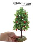 3 Sätze Obstbaum-Modell Baummodellierung Dekor Künstlicher Obstbaum Künstliche Modellbäume Figuren Zum Basteln Palmier Obstbäume Blumentopf-dekor Plastik Green 2 Stück * 3