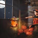 Halloween Kürbis Dekoration mit Sound Latex Schaum Lifting Design Kürbis Ornament Langlebig Ornament für Festliche Dekoration Mit Licht