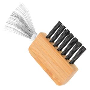 Clean Comb Arrangement Rake Arrangement Kit Hair Comb Cleaner Kenzan Pin Brush Floral Frogs Cleaner Ikebana Cleaning Tool Auxiliary Floral Tools Khaki Wood