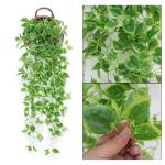 Nep klimop muur woondecoratie groene bladeren voor hotel en bruiloft tuin huis kunstmatige bladeren decor opknoping kunstmatige plant (groene bladeren)