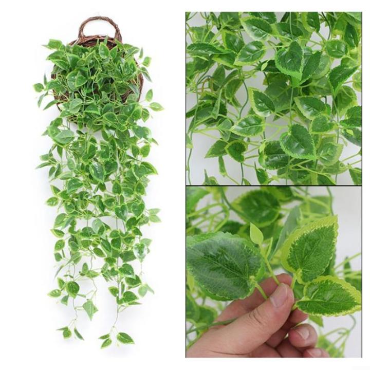 Nep klimop muur woondecoratie groene bladeren voor hotel en bruiloft tuin huis kunstmatige bladeren decor opknoping kunstmatige plant (groene bladeren)