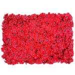 1 stuk 40 cm x 60 cm bloemenwandpaneel, , wandpaneel, bloemen, achtergrond, voor bruiloft, verjaardag, feest, woondecoratie, wanddecoratie, rood F