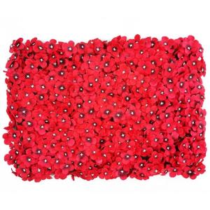 1 stuk 40 cm x 60 cm bloemenwandpaneel, , wandpaneel, bloemen, achtergrond, voor bruiloft, verjaardag, feest, woondecoratie, wanddecoratie, rood F