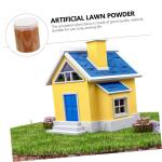 3 Stück 1 Moosrasenpulver Mini-Puppenhaus botanisches Dekor Zug künstliche Pflanzen Teppiche gefälschte Rasenverzierung DIY-Rasenpulver-Landschaftsverzierung klein
