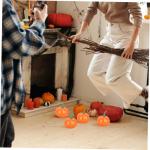 7 Sätze Künstlicher Kürbis Halloween-wohndekoration Tischplatte Kleiner Kürbis Halloween-Kranz Blumendekoration Herbstdeko Mini-dekor Heimdekorationen Plastik Yellow 10 Stück 