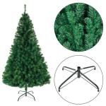 2,44 m künstlicher Weihnachtsbaum, unbeleuchtet, künstlicher Weihnachtsbaum mit Scharnier, 1138 Zweigspitzen und faltbarem Metallständer, Weihnachtsweihnachtsbaum für Zuhause, 