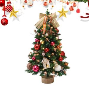Christmas Tree Miniature, Small Artificial Christmas Tree, Tabletop Christmas Tree, Christmas Tree Ornaments, Miniature Christmas Tree Decor, Holiday Tree for Tabletop, Christmas D