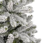 Tannenbaum Kunstbaum mit PVC-Spitzen, Weihnachtsdeko Dekobaum für Innen Außen Künstlicher Weihnachtsbaum Klappbar Beschneit 270 cm