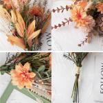 , kunstplanten, kunsthortensia's, zijden bloemen, voor bloemstukken, boeketten, decoratie voor thuis, bruiloft, tuinfeest, oranje