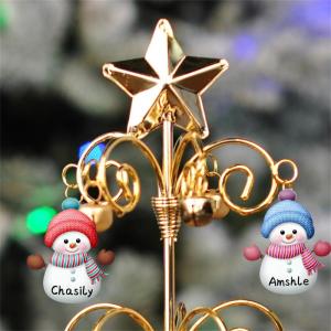 Aangepaste Familie Naam Kerstboom Kerst Sneeuwpop Familie Boom Kristal Kerstboom voor Kerst Decoratie Geschenken voor Vrouwen Vrouw Vriend Vriend, Stijl 2-2