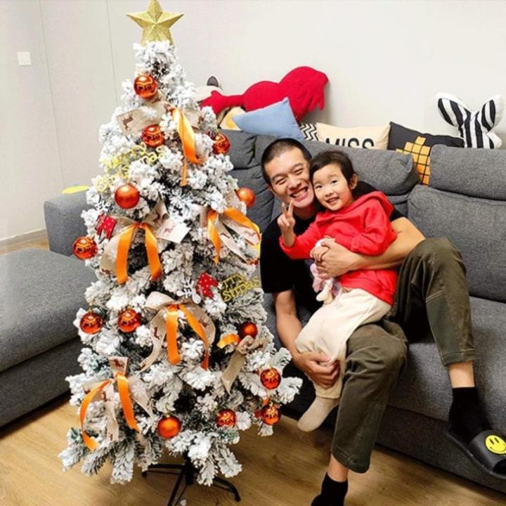 Künstlicher Baum Luxuriöser großer Weihnachtsbaum, künstlicher schneebedeckter Baum mit Metallständer, Weihnachtsbaum für Party/Schule/gewerblich