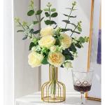 Kunstblumen Elegante künstliche Pfingstrosen aus Seide für Hochzeitssträuße und Tafelaufsätze – Tafelaufsatz-Arrangements für die Partydekoration für jeden Anlass