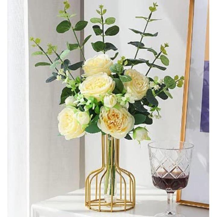Kunstblumen Elegante künstliche Pfingstrosen aus Seide für Hochzeitssträuße und Tafelaufsätze – Tafelaufsatz-Arrangements für die Partydekoration für jeden Anlass