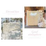 2 M * 2 M / 6,5 * 6,5 FTKünstlicher Blumenhintergrund Wandstoff Hintergrund Blumenwand, Blumenarrangement Blumenwandpaneel-Set, Seidenhortensien-Blumenpaneel Für Fotohintergrund(