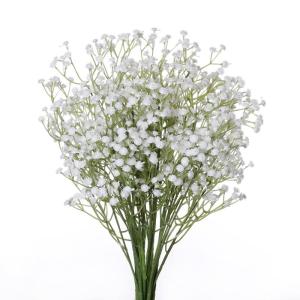 Gypsophila , 7 stuks, wit, Gypsophila, , kunstplanten, doe-het-zelf voor bruiloft, bruidsboeket, bloemstuk, hotel, woonkamer, feestdecoratie
