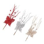 6 Stück Weihnachtspflanzenarrangement für Weihnachtskränze Thanksgiving Hochzeit Dekorationen