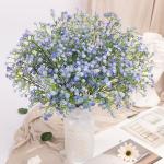 Gypsophila , 10 stuks, Gypsophila , sluierkruid, namaakbloemen, boeketten voor bruiloft, bruid, feest, woondecoratie (blauw)